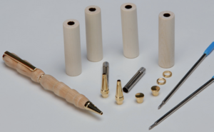 Wooden pen maple with parts